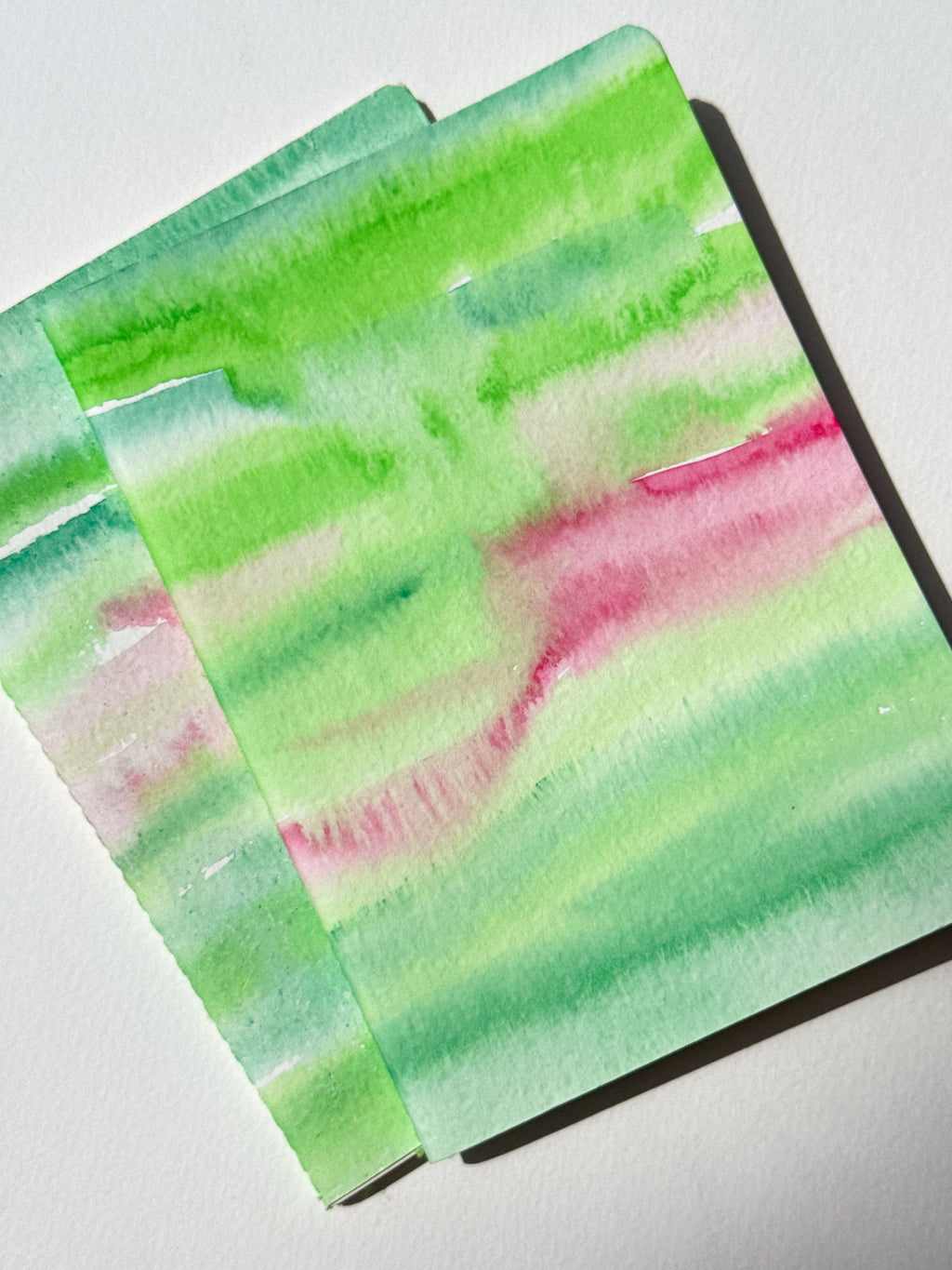 Hand-Painted Soft Cover Notebook – Aurora