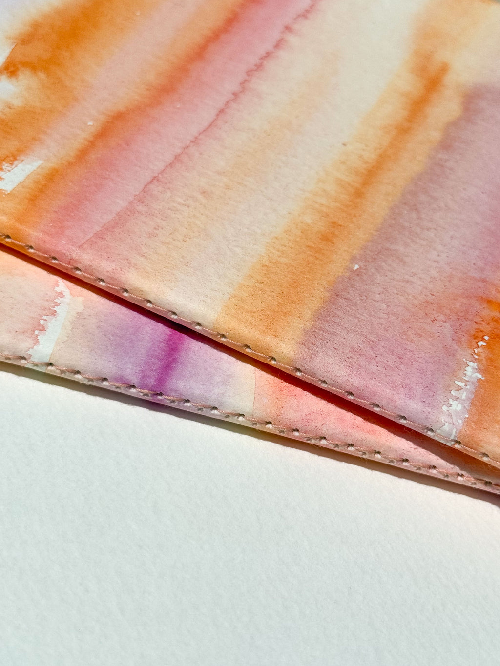 Hand-Painted Soft Cover Notebook – Summer Sky