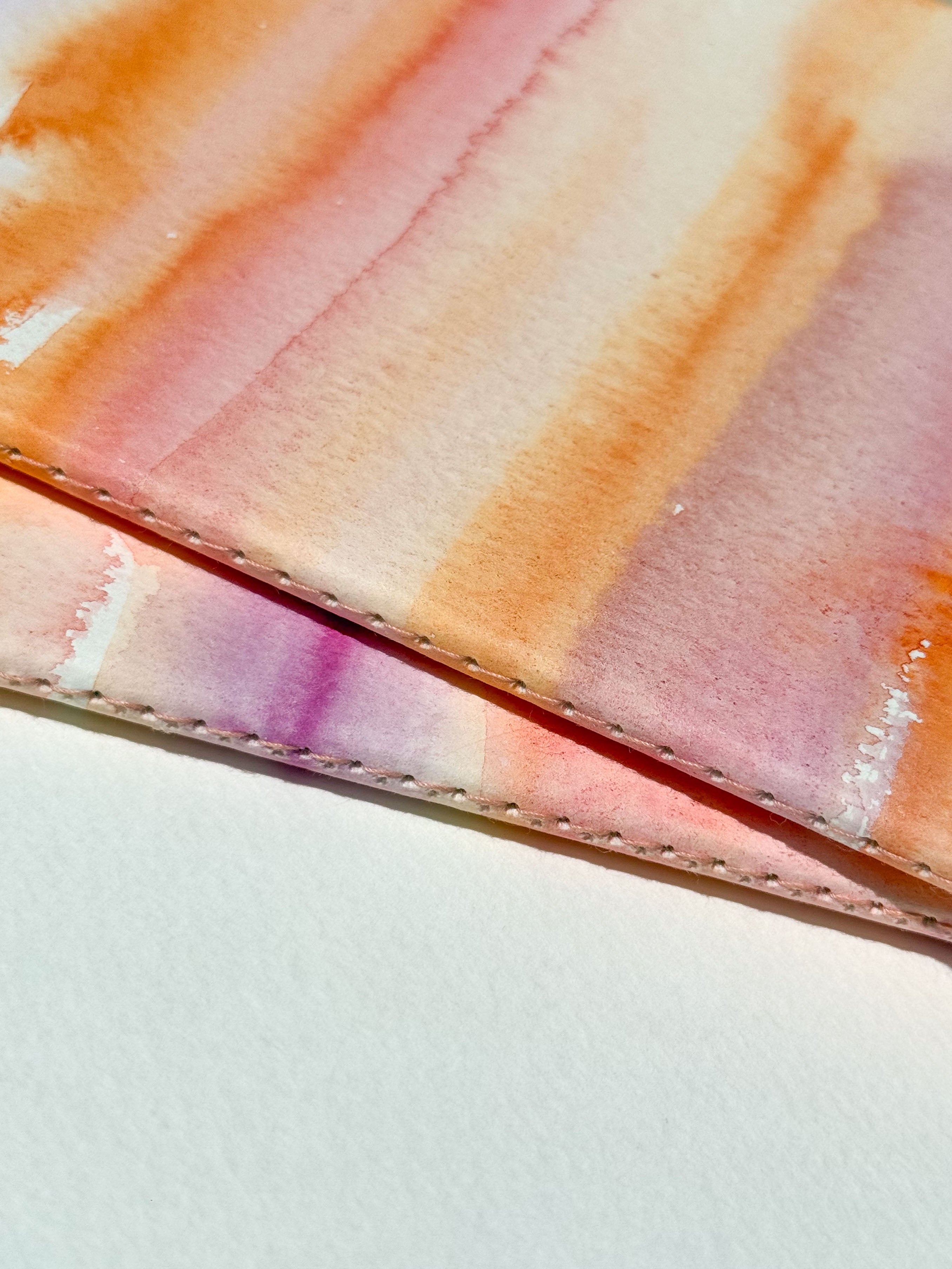 Hand-Painted Soft Cover Notebook – Summer Sky