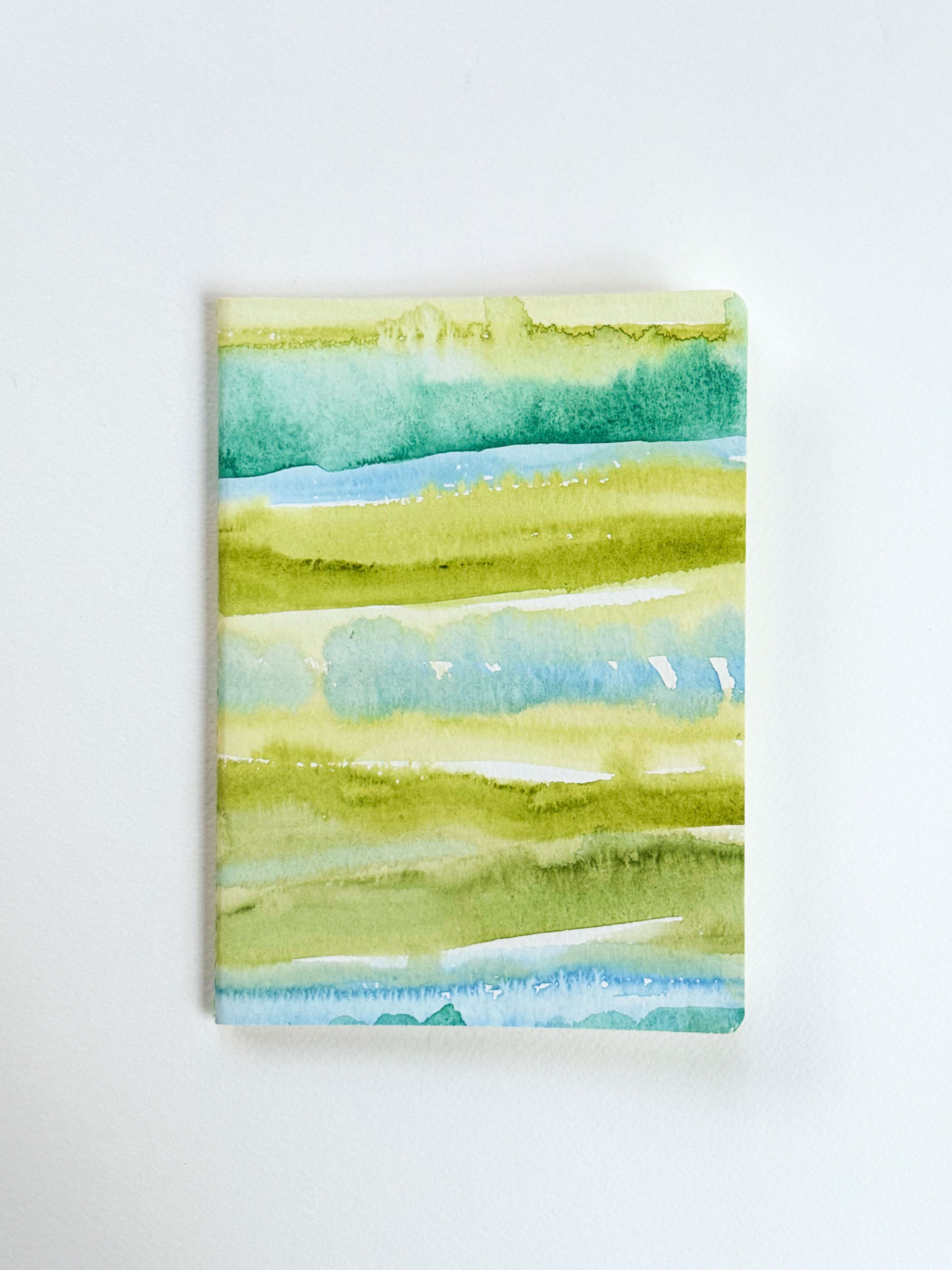 Hand-Painted Soft Cover Notebook – Open Field