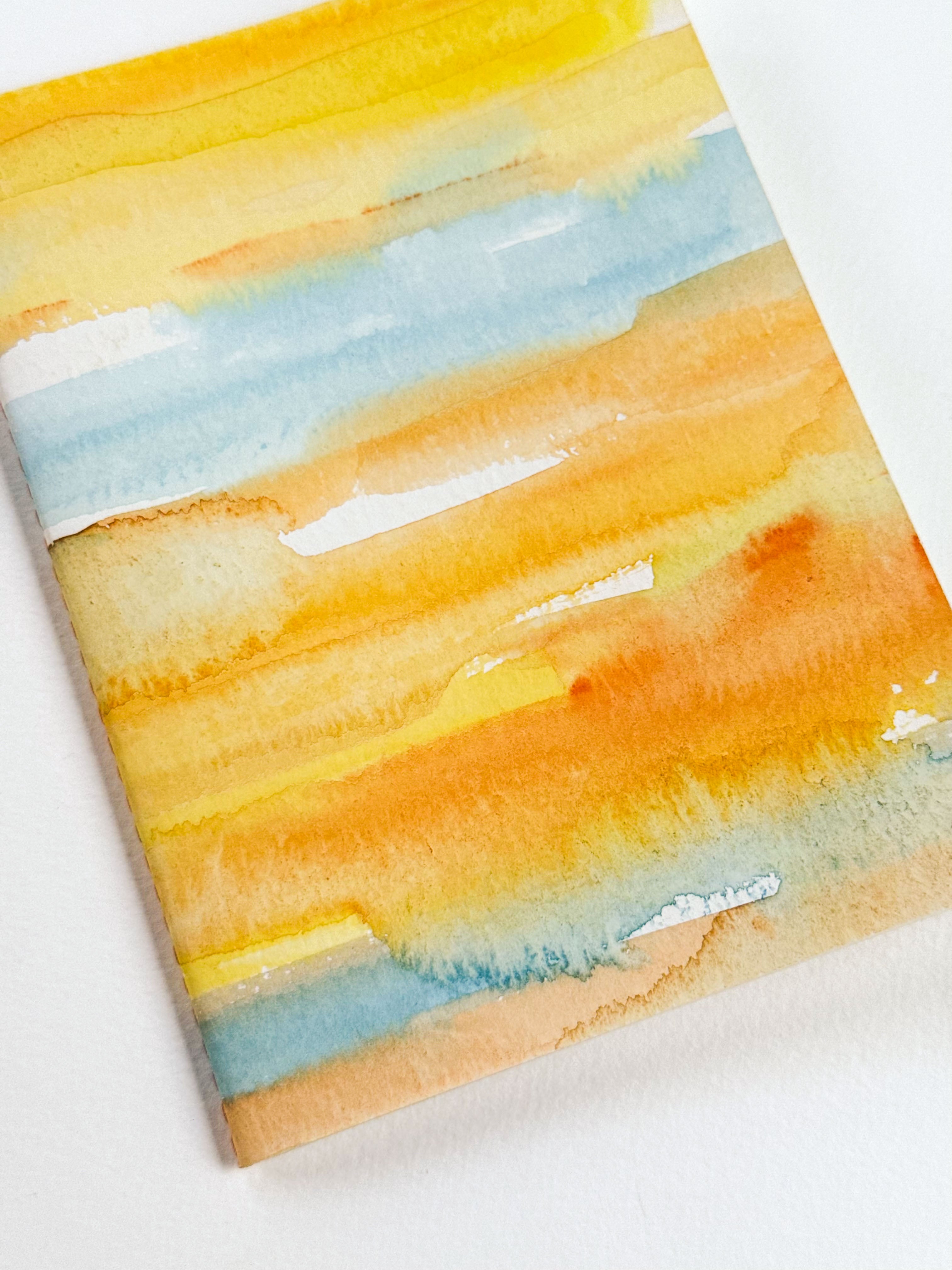 Hand-Painted Soft Cover Notebook – Sunshine