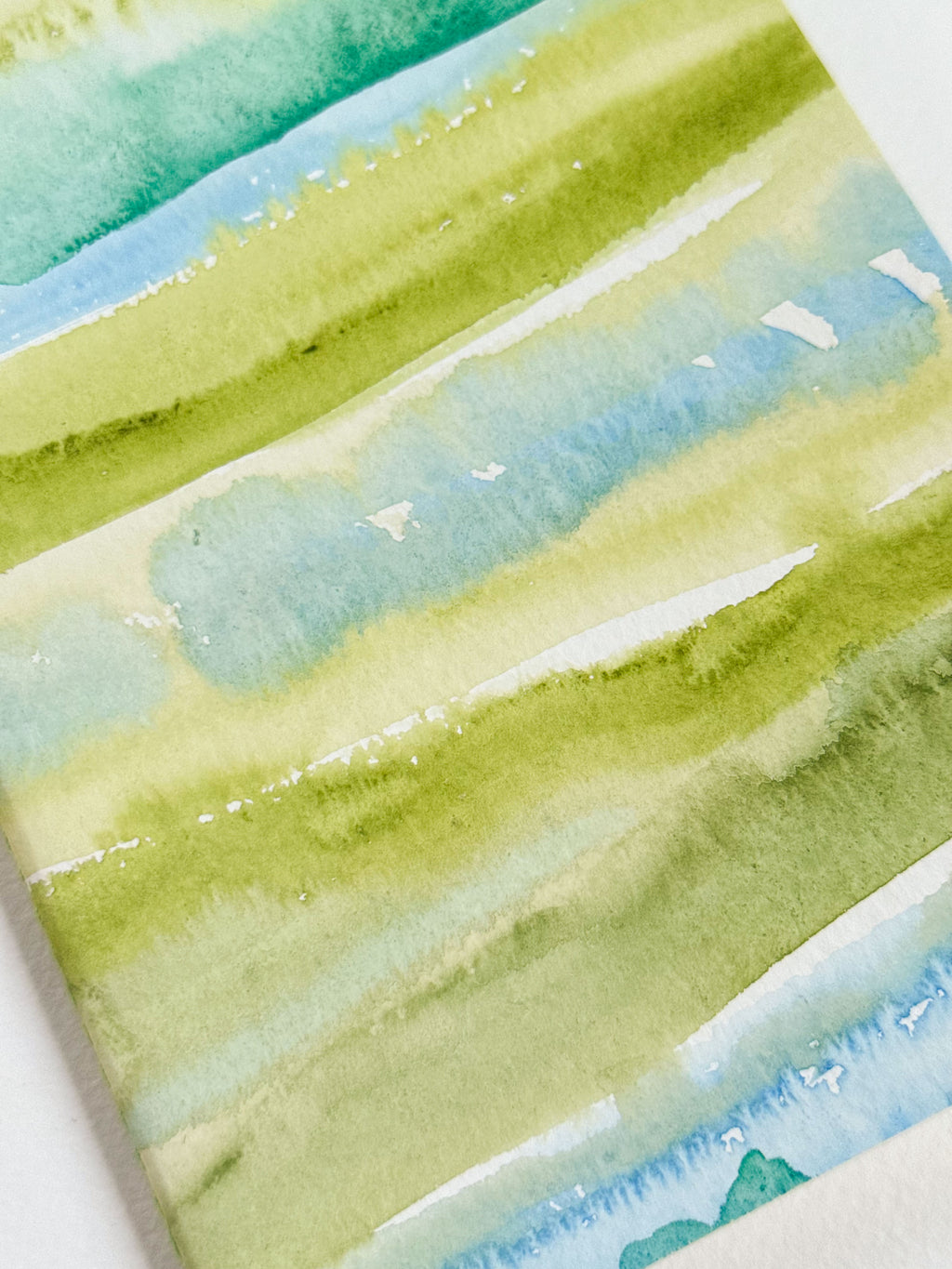 Hand-Painted Soft Cover Notebook – Open Field